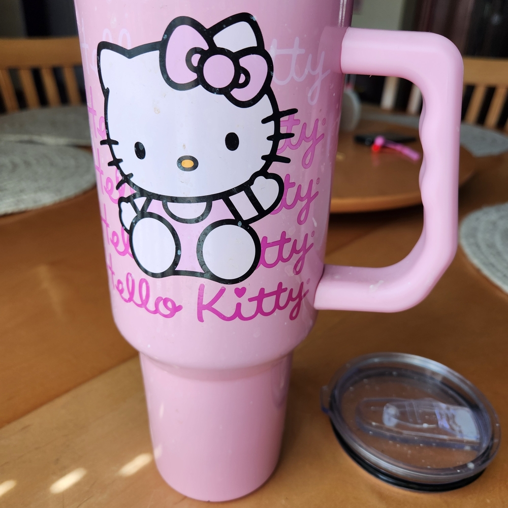 Hello Kitty Pink Tumbler with Handle